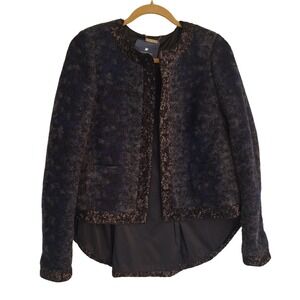Gryphon Wool Blend Blue Black Jacket size S
